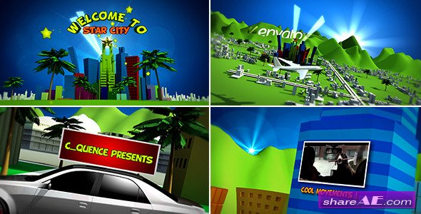 Cartoon Star City - After Effects Project (Videohive)