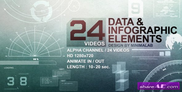 Motion Graphics - 24 Videos Data & Infographic Elements (Videohive)