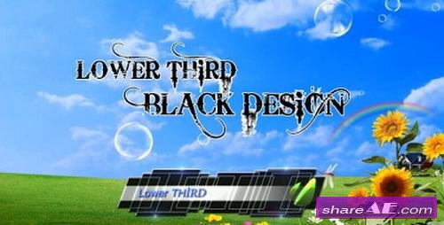 Lower Third Black Design - After Effects Project (Videohive)