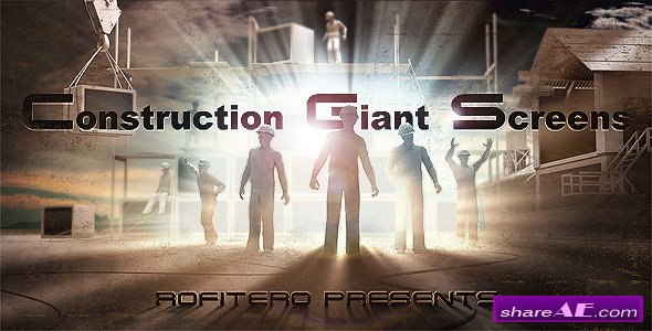 Construction Giant Screens - After Effects Project (Videohive)