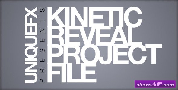 Kinetic Reveal - After Effects Project (VideoHive)