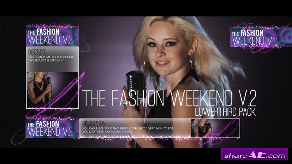 The Fashion Weekend V.2 lowerthird pack - After Effects Project (Videohive)