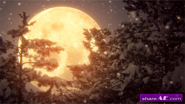 Full Moon And Snow - Stock Footage (iStock Video)