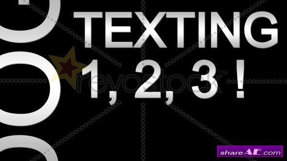 Texting Text 1,2,3! - After Effects Project (Revostock)