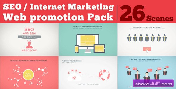 SEO / Internet Marketing / Web Promotion Pack - After Effects Project (Videohive)