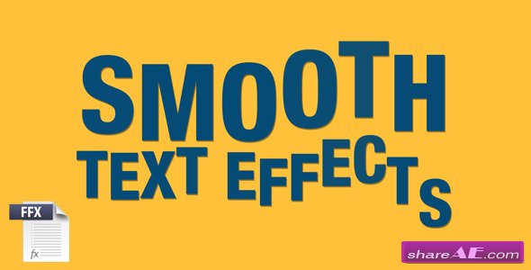 Smooth Text Effects - After Effects Project (Videohive)