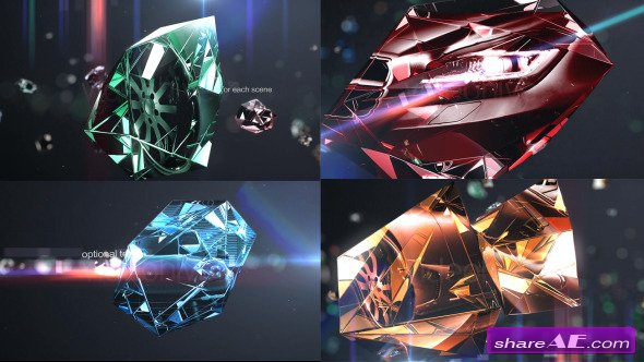 Diamonds Photo Slider/Opener - After Effects Project (Videohive)