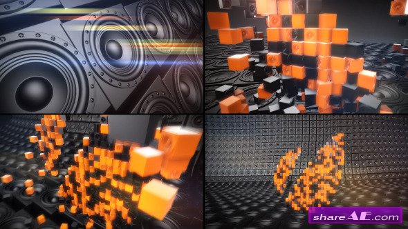 Videohive Loud Speaker Logo Text Reveal - After Effects Project