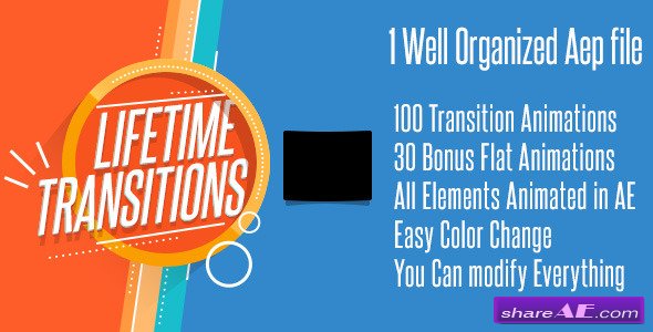 Videohive Lifetime Transitions Pack - After Effects Project