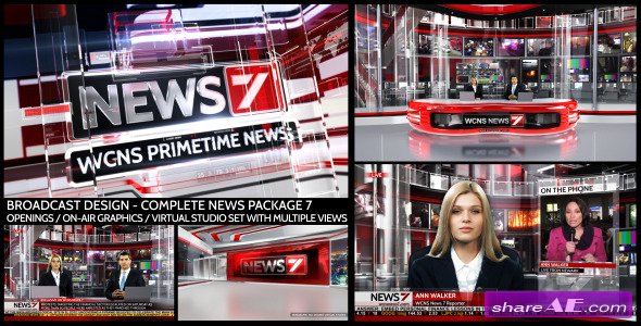 Videohive Broadcast Design - Complete News Package 7 - After Effects Project