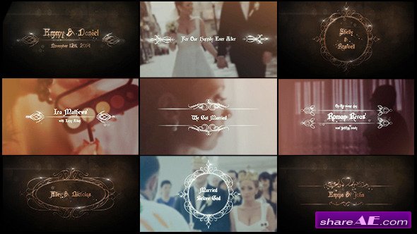 Videohive Elegant Wedding Titles Pack - After Effects Project