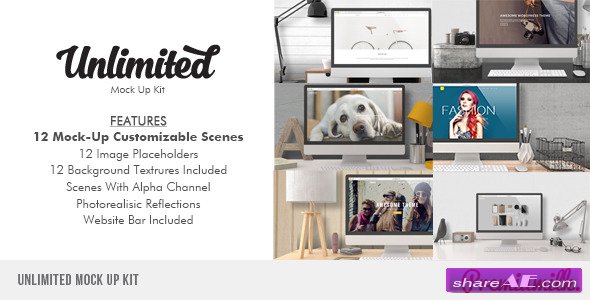 Videohive Unlimited Mock Up Kit - After Effects Project