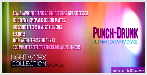 Videohive Punch-drunk: Dreampack! LightWorX Collection V2 - After Effects Project