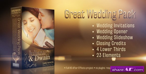 Videohive Wedding Pack - Lovely Memories - After Effects Projects