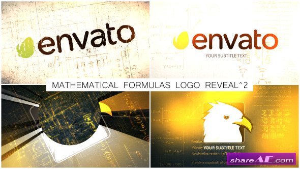 Videohive Mathematical Formulas Logo Reveal