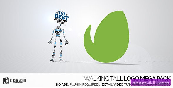 Videohive Walking Tall Logo Mega Pack - After Effects Templates