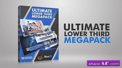 20 Lower Thirds Mega Pack - After Effects Template (Bluefx)