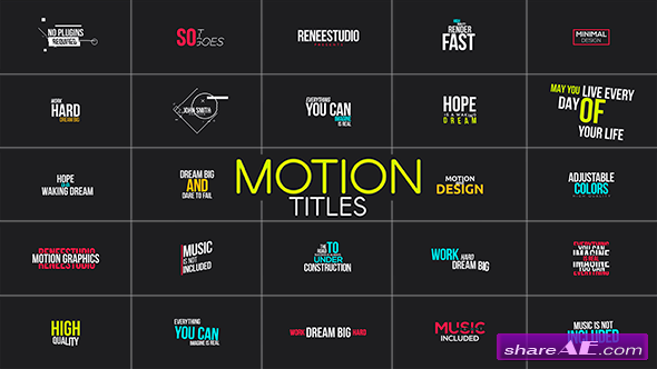 Motion Titles - Videohive