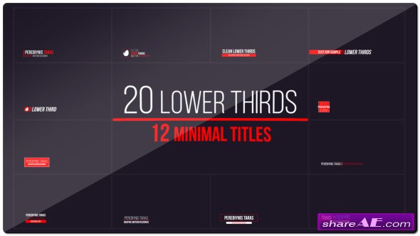 20 Lower Thirds and 12 Titles - Videohive