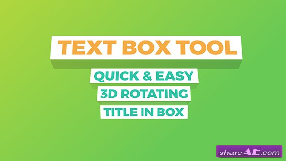 VIDEOHIVE Text Box Tool