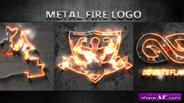 Videohive Metal Fire Logo