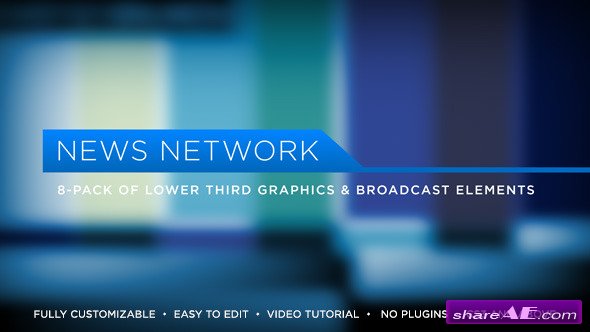 Videohive News Network Lower Thirds