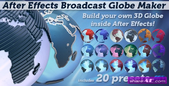 Videohive Broadcast Globe Maker