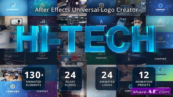 Videohive Ultimate Hi-Tech Logo Generator