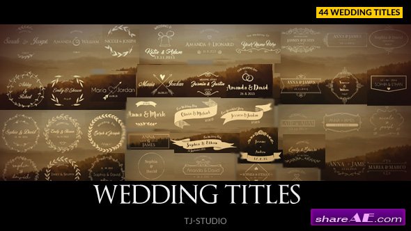 Videohive Wedding Titles 17622074
