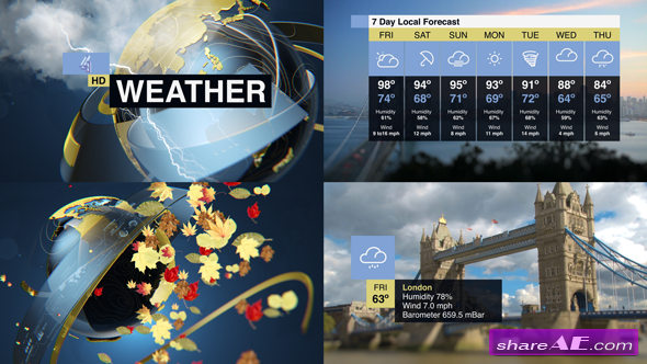 Videohive Weather Forecast Pack