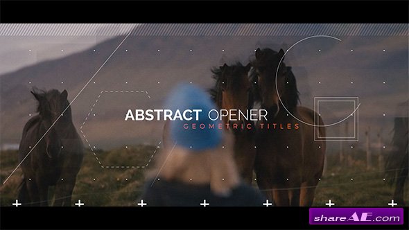 Videohive Abstract Opener - Geometric Titles
