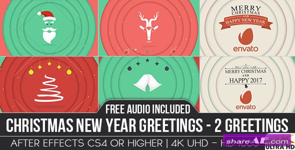 Videohive Christmas New Year Greetings