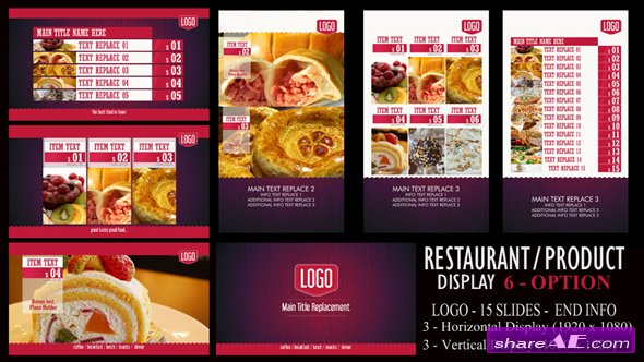 Videohive Digital Signage Restaurant/Product