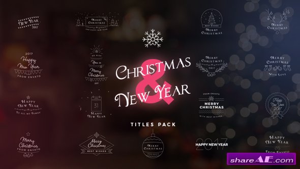 Videohive 17 Christmas & New Year Titles