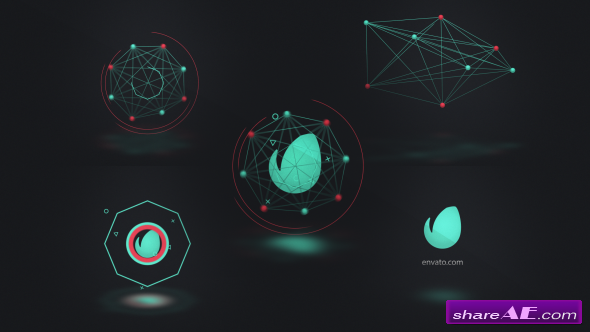 Videohive Connected Shapes Logo Reveal