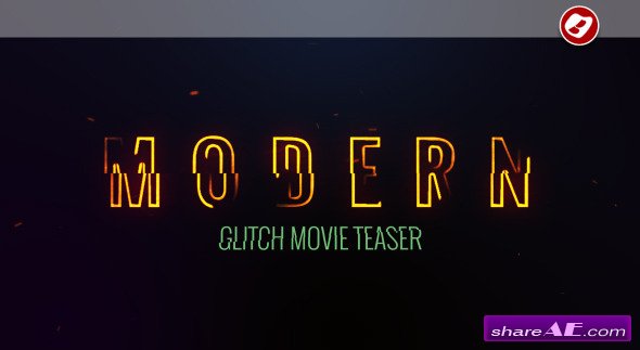 Videohive Modern Glitch Movie Teaser