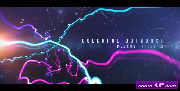 Videohive Plexus Titles 3 (Colorful Outburst)
