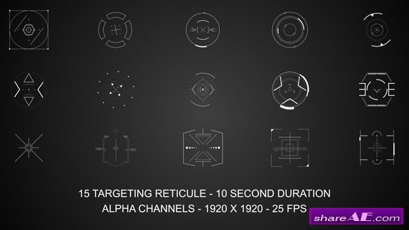 Videohive Targeting Reticules - Motion Graphic