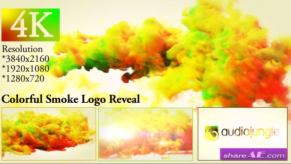 Videohive Colorful Smoke Logo Reveal
