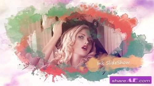 Multi-colored Ink Slideshow - After Effects Template (Motion Array)