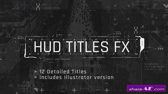 Videohive HUD Titles FX