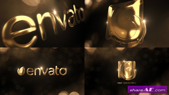 Videohive Elegant Gold Logo Reveal