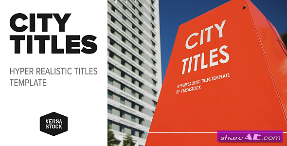 Videohive City Titles | Realistic Titles Opener