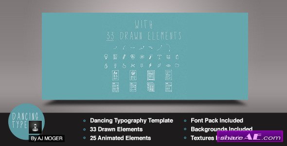 Videohive Dancing Type Kit After Effects