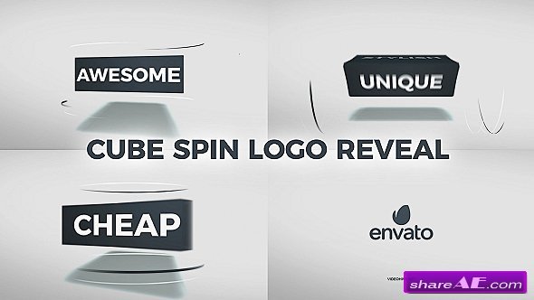 Videohive Cube Spin Logo Reveal