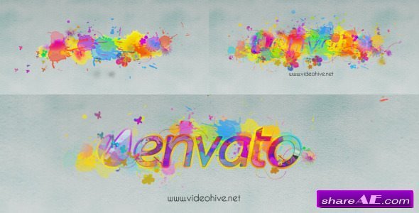 Videohive Logo Revealer Paint Drops Design