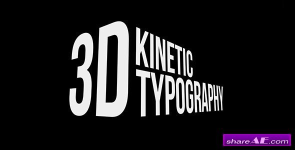 Videohive 3D Kinetic Typography Titles