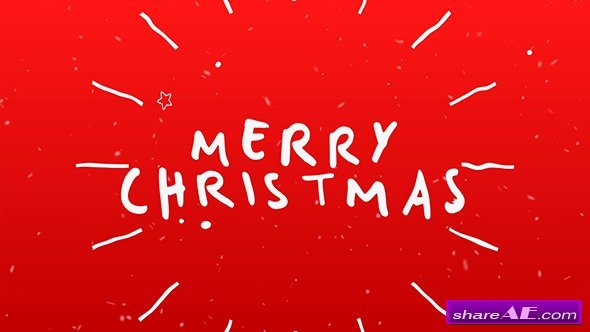 Videohive Christmas Typography Card