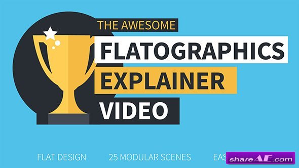 Videohive Flatographics Explainer Video