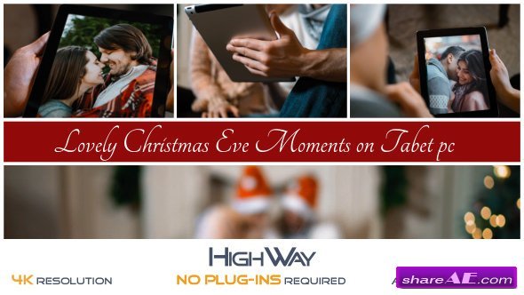 Videohive Lovely Christmas Eve Moments on Tablet PC